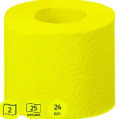 Бумага туалетная JOYeco 2сл натур бел вторич втул 25м 24рул/уп Казань/Спб