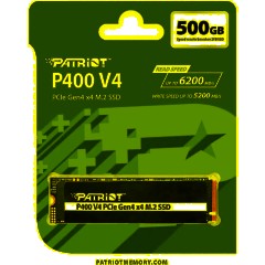 SSD накопитель Patriot P400 V4 500GB M.2 PCIe4.0x4(P400VP500GM28H) - фото 3