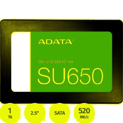SSD накопитель ADATA SU650 2.5 SATA 1TB(ASU650SS-1TT-R)