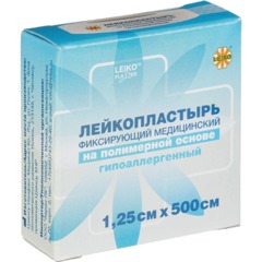 Лейкопластырь 1,25х500см полимерный в картоне LEIKO, 12 шт/уп - фото 3