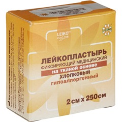 Лейкопластырь 2х250см тканевый в картоне LEIKO, 24 шт/уп - фото 3