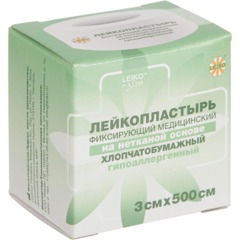Лейкопластырь 3х500см нетканый в картон LEIKO, 12 шт/уп - фото 3