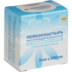 Лейкопластырь 3х500см полимерный в картон LEIKO, 12 шт/уп - фото 3