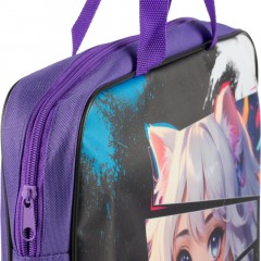 Папка школьника А4 с ручками ШИРОКАЯ,ПШ-11,ДЕВУШКА С УШКАМИ 2025 - фото 6