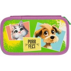 Пенал двухсекционный большой тканевый торец ПО-090, PURRFECT 2025 - фото 2