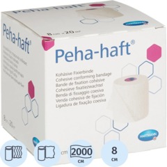 Бинт самофикс эласт 20м х 8см, белый, PEHA-HAFT