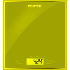 Весы Centek CT-2462 LCD,кухонные,190х200 мм, max 5кг, шаг 1г,серебристый