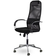 Кресло UP_СН-601 Соло хром SoloСН Ср S-0401/TW-01/Е11-к (черный)