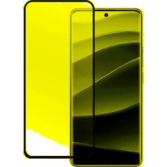 Защитное стекло PERO Full Glue для  Xiaomi Redmi Note 14, черное - фото 2