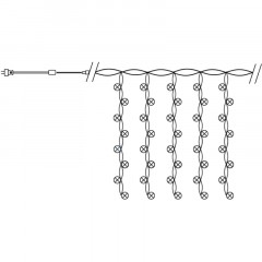 Гирлянда светодиодная Feron CL20 занавес 2x2м + 3м 5000К, 230V, 32337 - фото 4