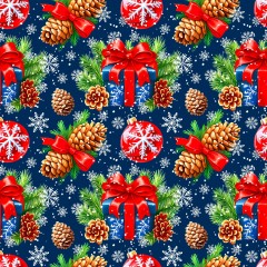 Бумага упаковочная для сувен. продукции с рисунком, 80г/м2 100х70 арт.95240 - фото 3