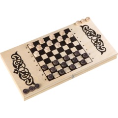 Игра Нарды деревянные 'Узор',40x40см,с полем для игры в шашки 3627310 - фото 3