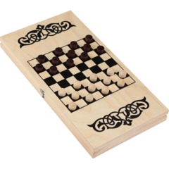 Игра Нарды деревянные 'Узор',40x40см,с полем для игры в шашки 3627310 - фото 4
