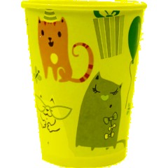 Набор стаканов бумажные Кошки 200мл 6шт/уп 6060404