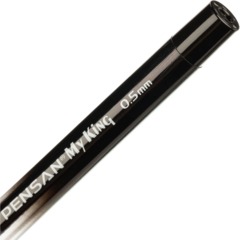 Ручка гелевая неавтомат. MY-KING GEL PEN METAL CLIP 0,5мм, черный - фото 4