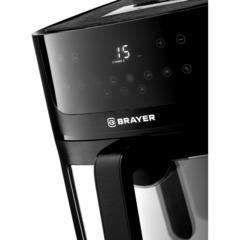 Аэрогриль BRAYER 2042BR, 1800Вт,8л,t.200С,съем.реш,тайм,LCD-дисп,8 пр, пар - фото 2