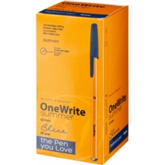 Ручка шариковая неавтомат. OneWrite Summer 1,0мм,лин.0,7мм,син,20-0325/07 - фото 8