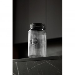 Банка квадратная с рельефом PREMIUM 1,3л, 3шт (Черный) - фото 5