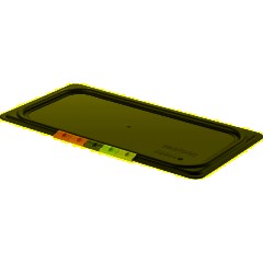 Крышка для гастроемкости Restola полипроп 1/3 (черная), 422101313