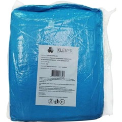 Халат мед на липуч голуб Klever, р.ХXL,10шт/уп, спанб, пл. 20г/кв.м,Китай - фото 4