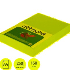 Бумага цветная Attache (А4,160г, синий интенсив) пачка 250л