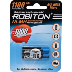 Аккумулятор ROBITON 1100MHAAA-2 BL2 (2шт/уп)