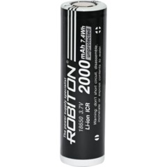 Аккумулятор ROBITON LI18650-2000NP-PK1 без защиты с плоским контактом PK1 - фото 2