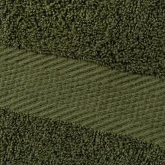Набор полотенец махровых бордюр 440 г/м2, 50х90 оливковый, 10шт - фото 2