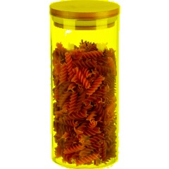 Банка стеклянная для сыпучих продуктов с крышкой BAMBU, 1,3 л - фото 4
