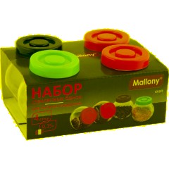 Банка для сыпучих продуктов набор 4шт стекло VASO 0,15 л - фото 2