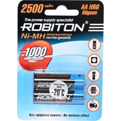 Аккумулятор ROBITON 2500MHAA-2, BL2, 2шт/уп