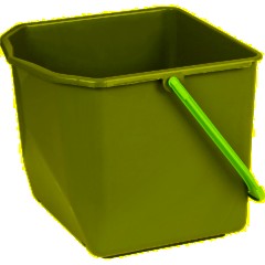 Ведро с синей рукояткой 25л_B-25