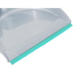 Набор для уборки совок со сметкой с резиновой щетиной 24/1 сер бирюз_68844 - фото 3