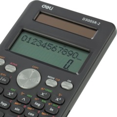 Калькулятор научный Deli ED300SR-2,10+2р,300ф,2ст,172,6х82,7,дв пит,т.сер - фото 5