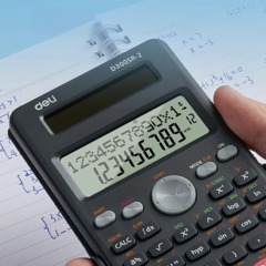 Калькулятор научный Deli ED300SR-2,10+2р,300ф,2ст,172,6х82,7,дв пит,т.сер - фото 13