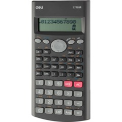 Калькулятор научный Deli E1710SR,240фун,2стр.дисп,10+2разр,162х84,темн.сер - фото 3