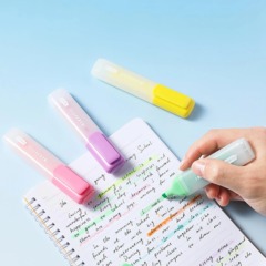 Набор текстовыделителей Deli EU628,скош.нак 1-4,5мм,6цв, не смаз.гелев.черн - фото 10