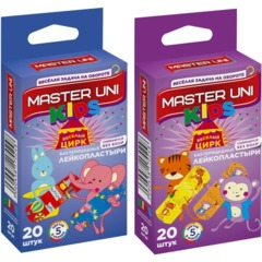 Лейкопластырь KIDS Master Uni 20наб/уп (20 штук в наборе) - фото 2