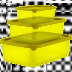 Набор контейнеров Vanilla (0,18л + 0,5л +1л) с гибкой крышкой латте