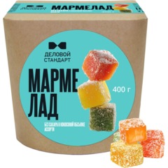 Мармелад Деловой стандарт без сахара в кокосовой обсыпке ассорти, 400г - фото 2