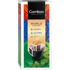 Кофе Coffesso DRIP MIX WORLD COLLECTION ассорти в дрип-пакетах, 30х10г - фото 6