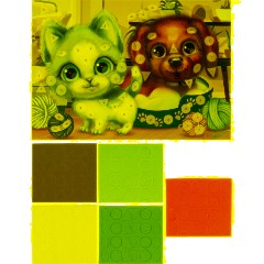 Аппликация 21х30 см котик и песик МУЛЬТИ АРТ EVAGEO-112386 - фото 2