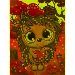 Аппликация из пайеток Ёжик МУЛЬТИ АРТ  SEQPACK-112294 - фото 3