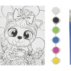Набор д/дет тв-ва холст д/ росписи 15x20см йорк МУЛЬТИ АРТ CANV15X20-118894 - фото 2