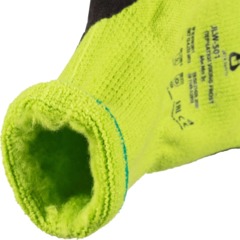 Перчатки трикотаж ут. с лат. JetaSafety JLW-501 Viking Frost зел-черн р.XL - фото 3