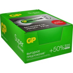 Батарейка GP Super AAA/LR03/24A (24ARS-2SB4/24AA21RA-2CRS4) 96шт/уп, 4шт/бл - фото 3