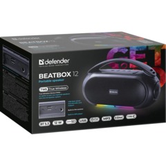Акустическая система Defender Beatbox 12 12Вт, BT/FM/USB/TF/MIC/RGB - фото 5