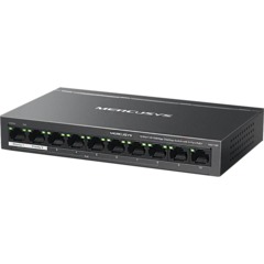 Коммутатор Mercusys MS110P (L2) 10x100Мбит/с 8PoE+ 65W неуправляемый