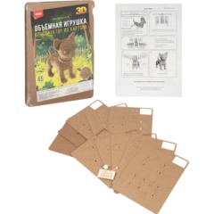 Конструктор из картона. Объёмная игрушка Собачка, Нг-004 - фото 2