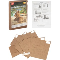 Конструктор из картона. Объёмная игрушка Корги, Нг-011 - фото 2
